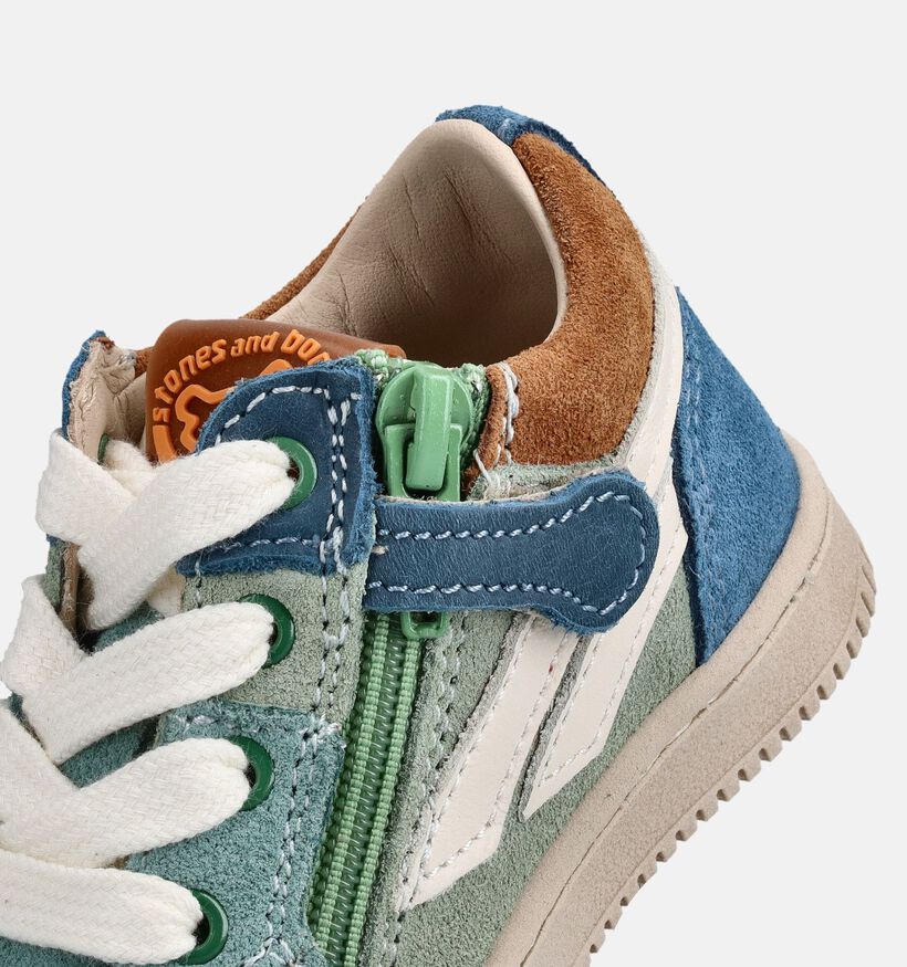 STONES and BONES Nomi Groene Babysneakers voor jongens (369613) - geschikt voor steunzolen