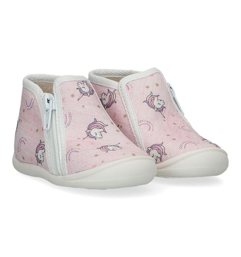 Bellamy Giula Pantoufles pour bébé en Rose pour filles (325272)