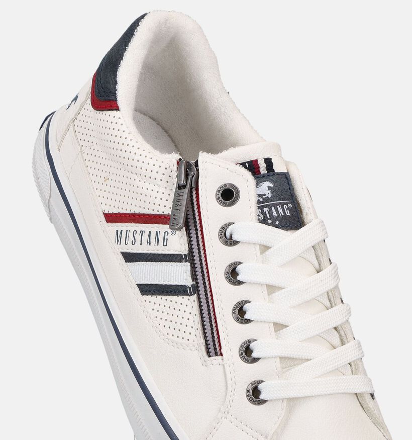 Mustang Witte Veterschoenen voor heren (372963)