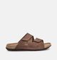Rohde Nu-pieds casual en Brun fonc&eacute; pour hommes (370982)
