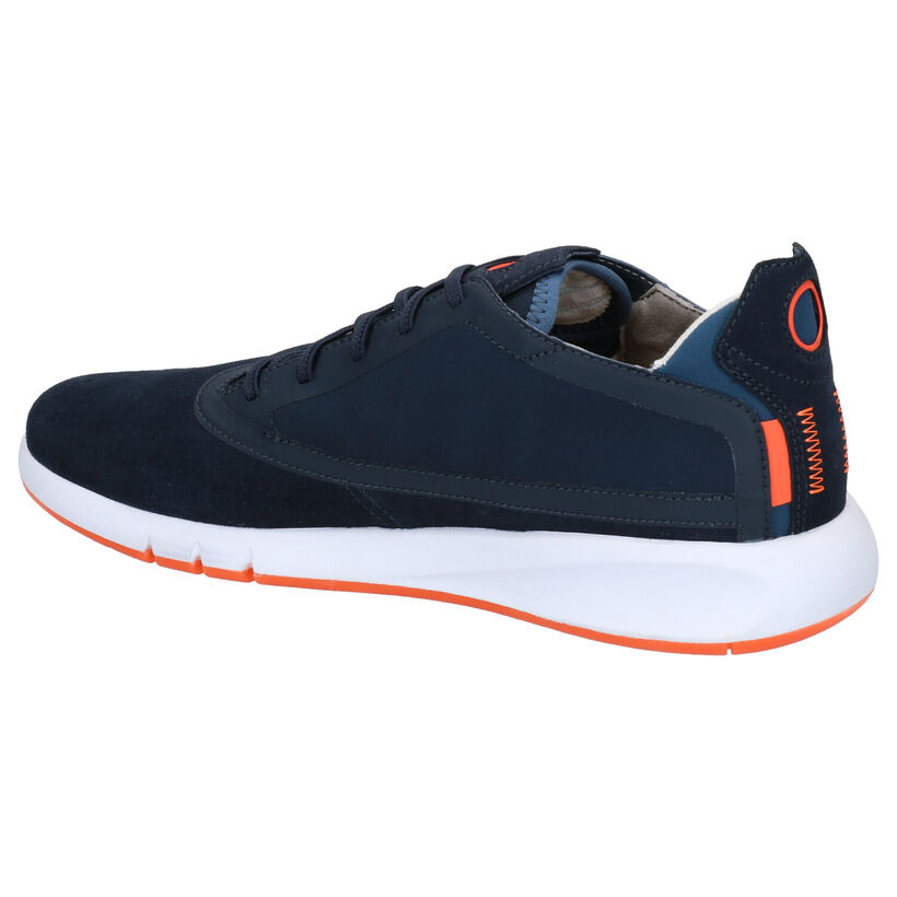 Geox Aerantis Blauwe Sneakers in nubuck (270027)