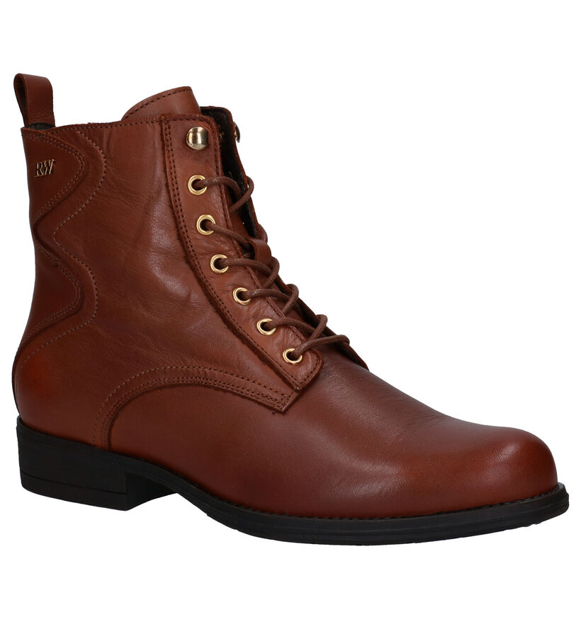 River Woods Eloise Cognac Veterbottines in leer (281968)