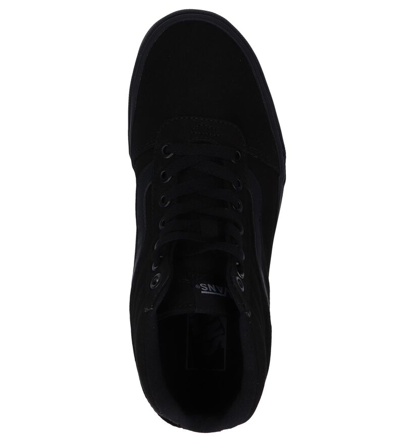 Vans Ward Hi Baskets en Noir en textile (264188)