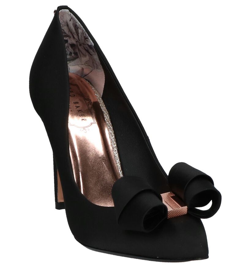 Ted Baker Skalett Zwarte Pumps met Strik, , pdp