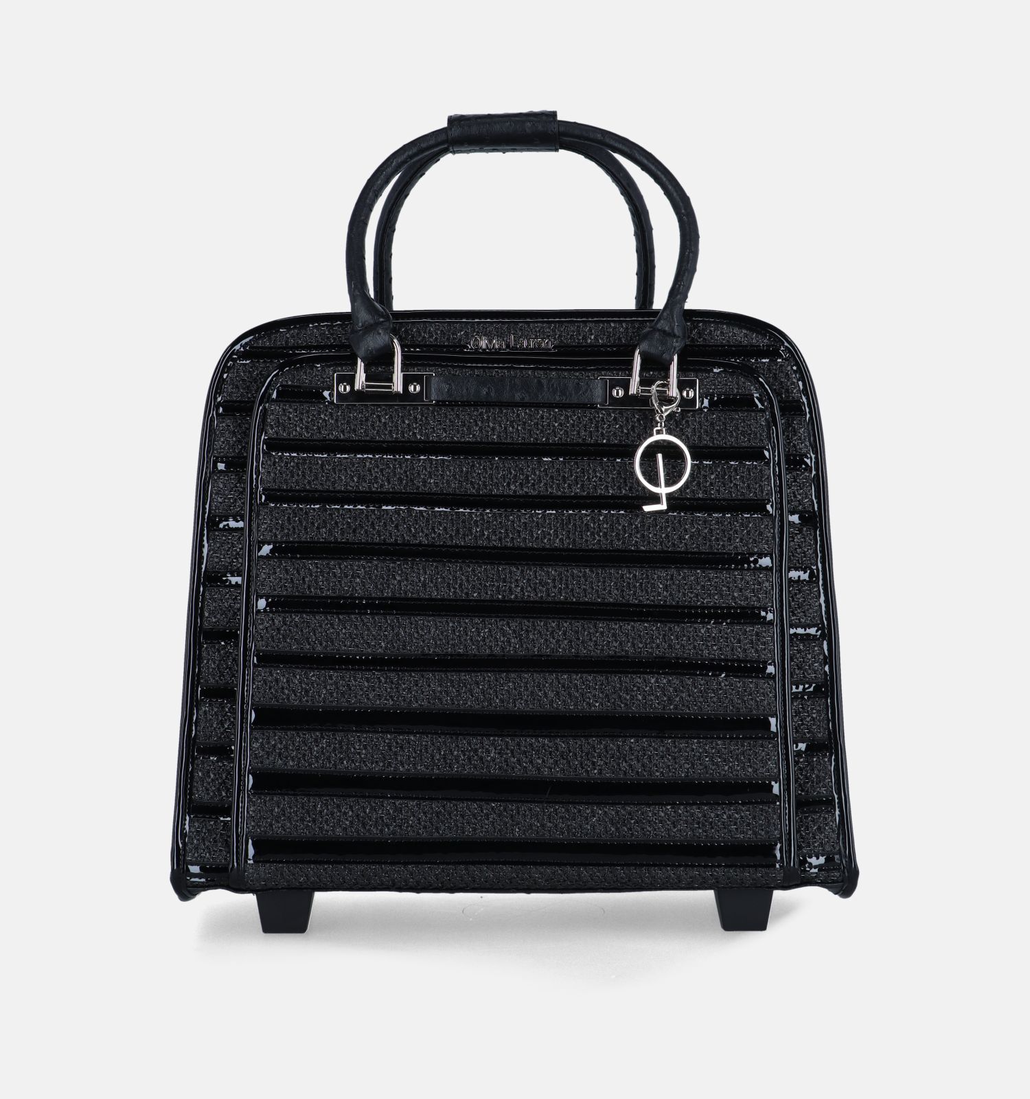 Olivia Lauren Stripes Zwarte Trolley Dames Laptoptassen Online op TORFS.BE
