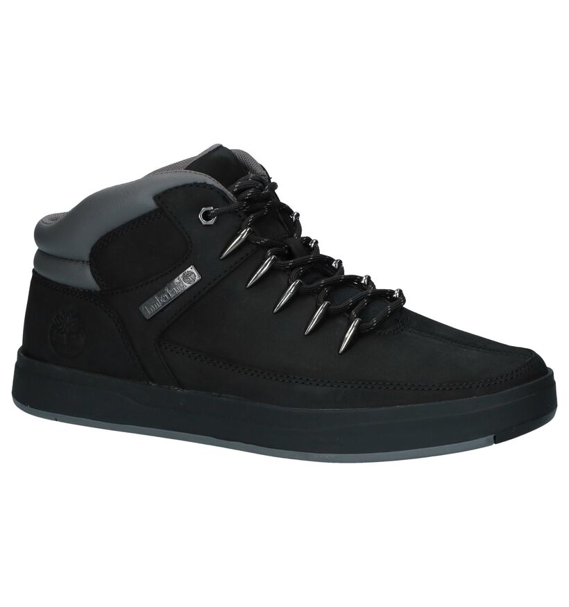 Cupsole Chaussures hautes en Noir en nubuck (232308)