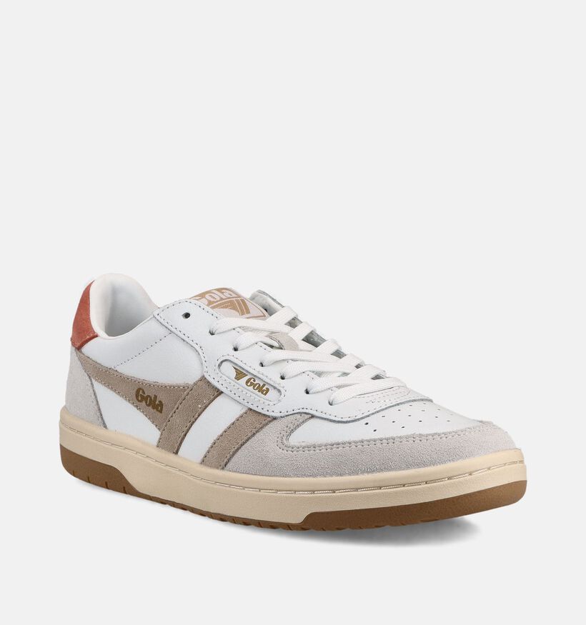 Gola Hawk Witte Sneakers voor dames (368470) - geschikt voor steunzolen