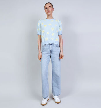 Vila Pulls Beige/Bleu/Rose