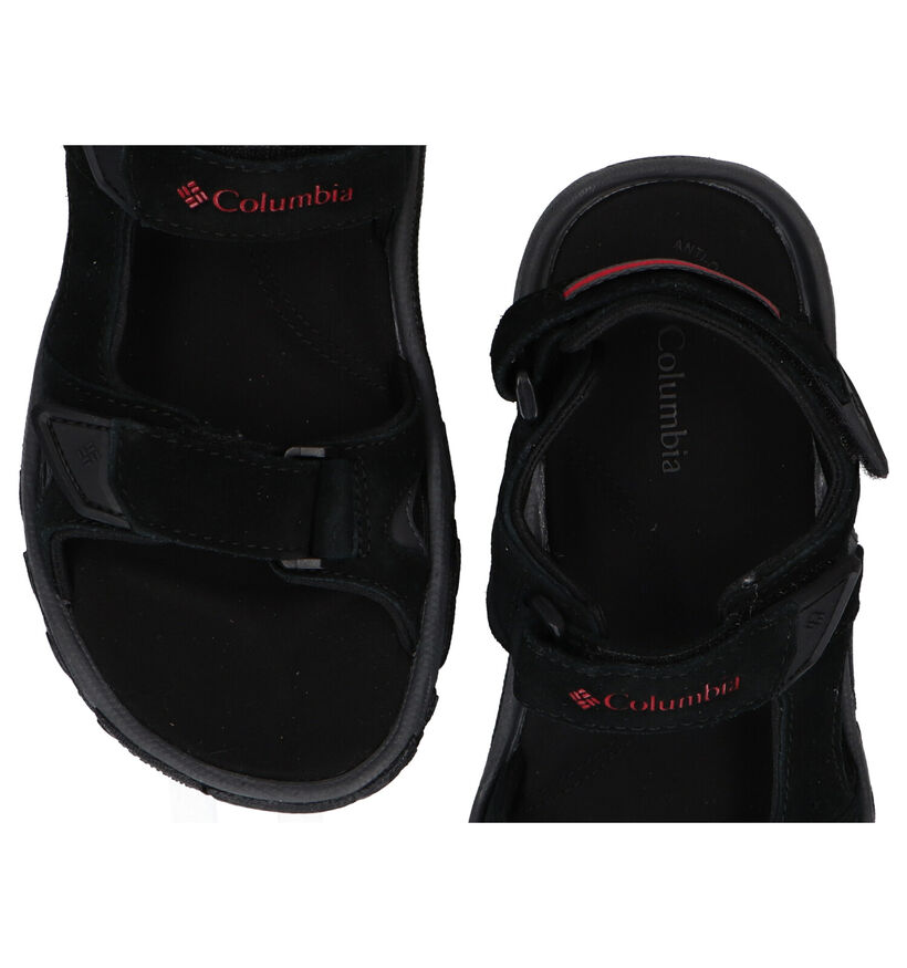 Columbia Santiam 3 Strap Zwarte Sandalen in daim (292975)