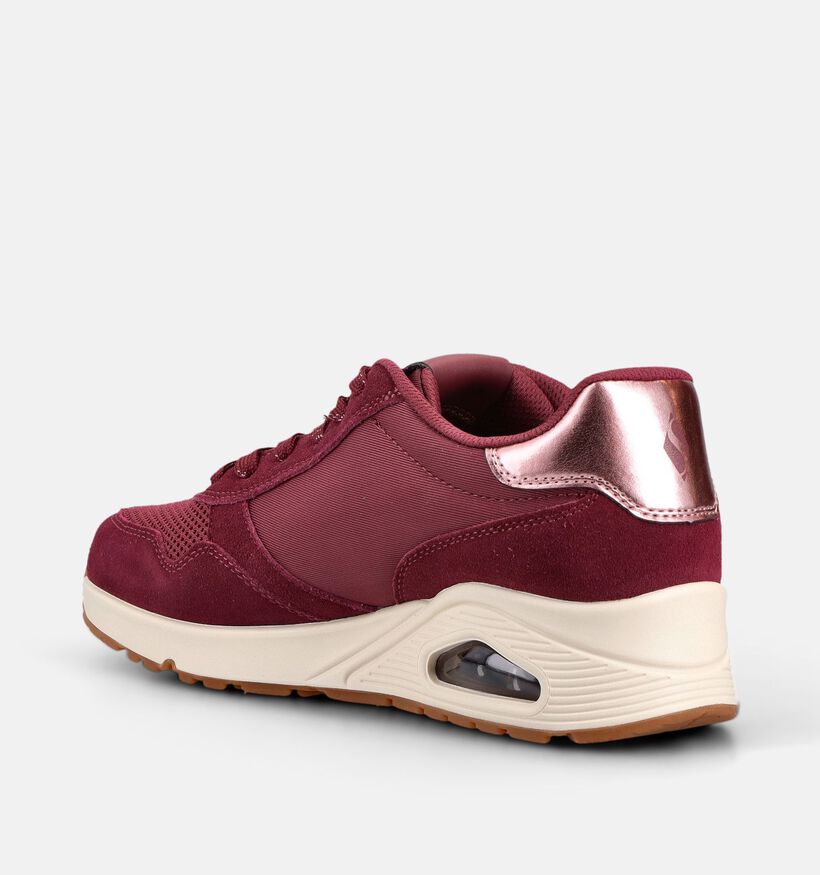 Skechers Uno Vintage Air Bordeaux Sneakers voor dames (375620)