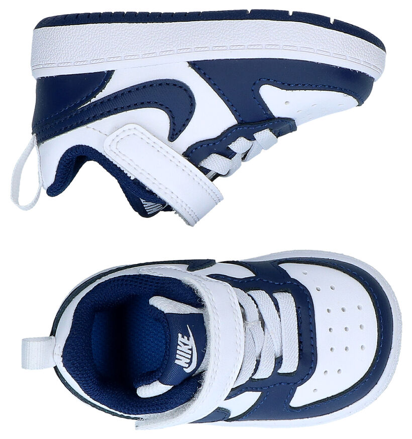 Nike Court Borough Baskets en Noir pour filles, garçons (325381)