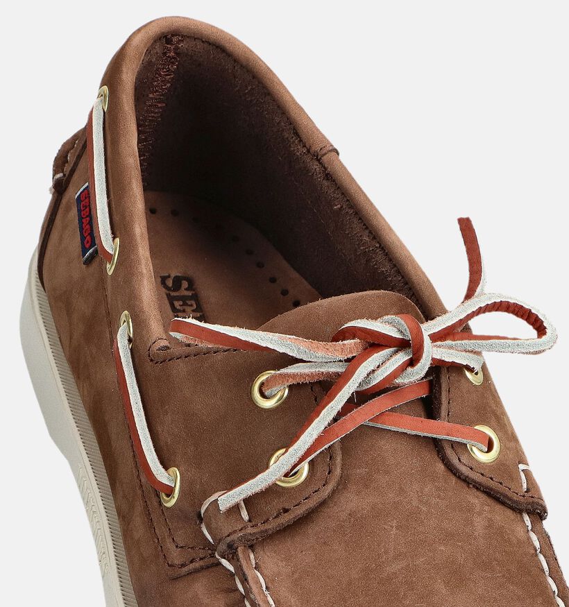 Sebago Dockside Portland Nubuck Chaussures bateau en Marron pour hommes (363893)