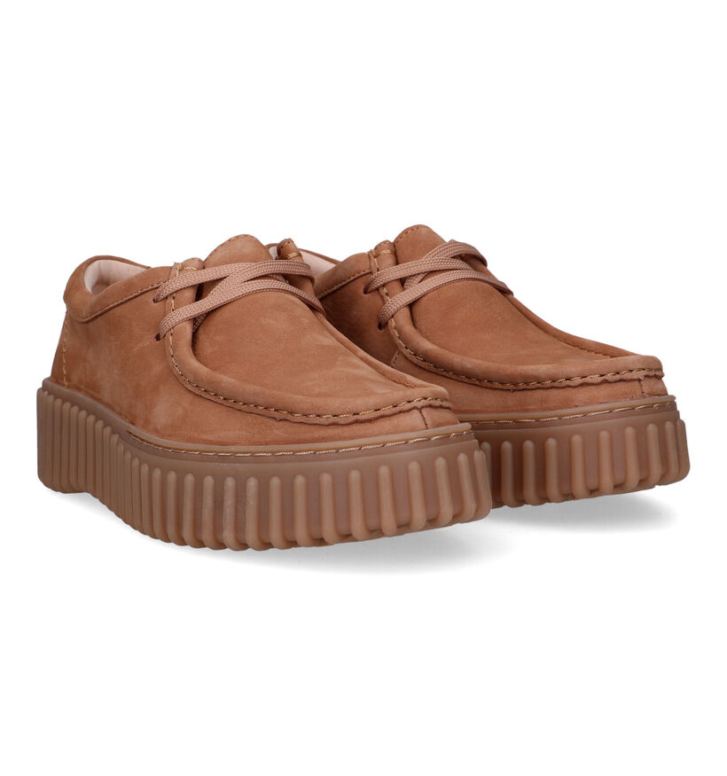 Clarks Torhill Bee Camel Veterschoenen voor dames (321787) - geschikt voor steunzolen