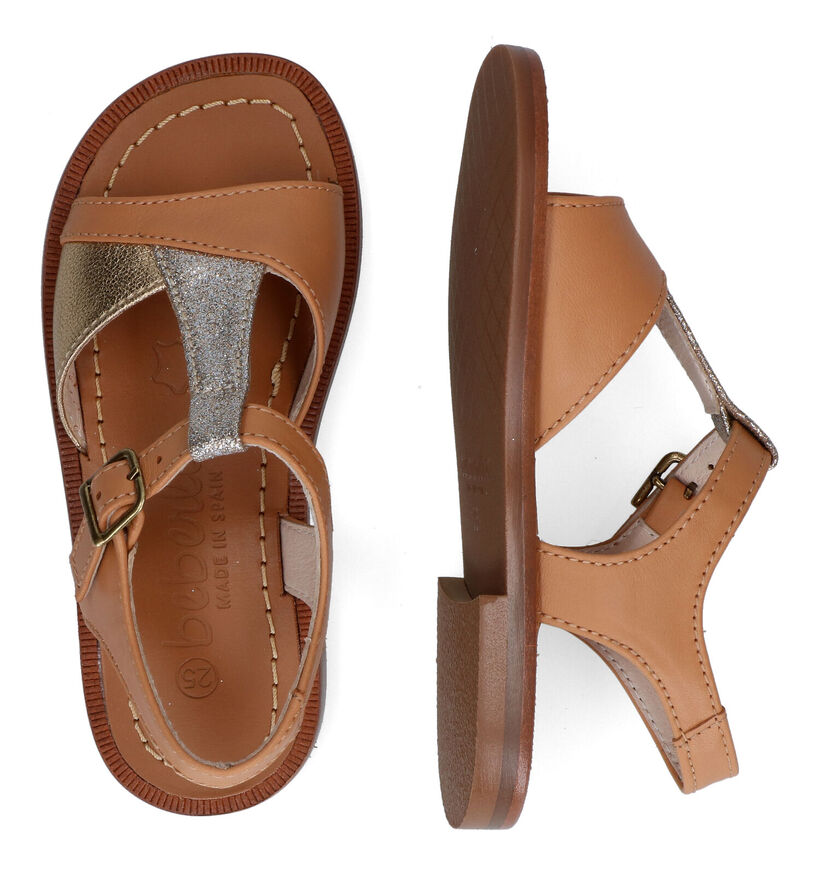 Beberlis Cognac Sandalen in leer (306995)
