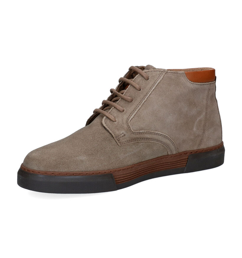 Camel Active Bayland Kaki Hoge Schoenen in daim (296700)