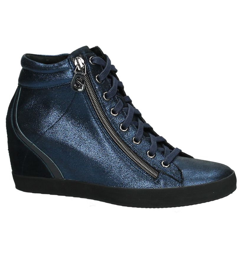 Blauwe Sneaker met Sleehak Olivier Strelli, , pdp