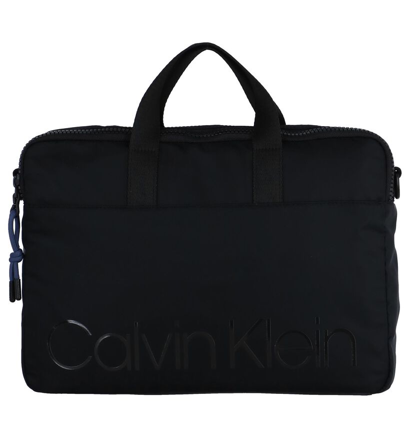 Zwarte Laptoptas Calvin Klein Trail Slim in stof (257288)