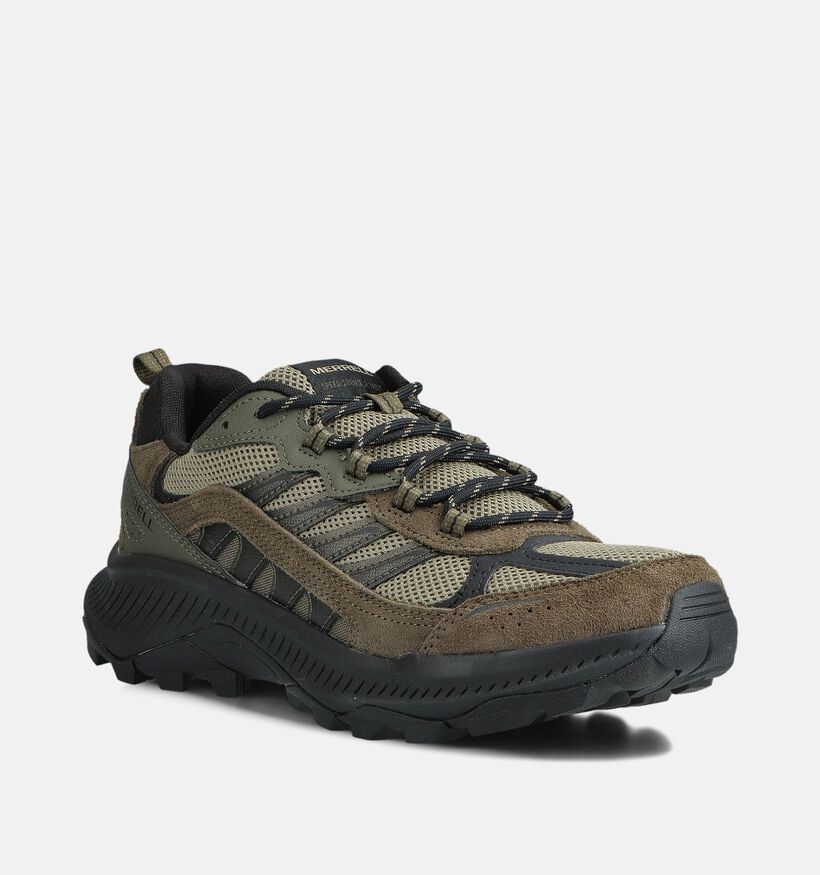 Merrell Speed Strike Chaussures de randonnée en Vert kaki pour hommes (363652) - pour semelles orthopédiques