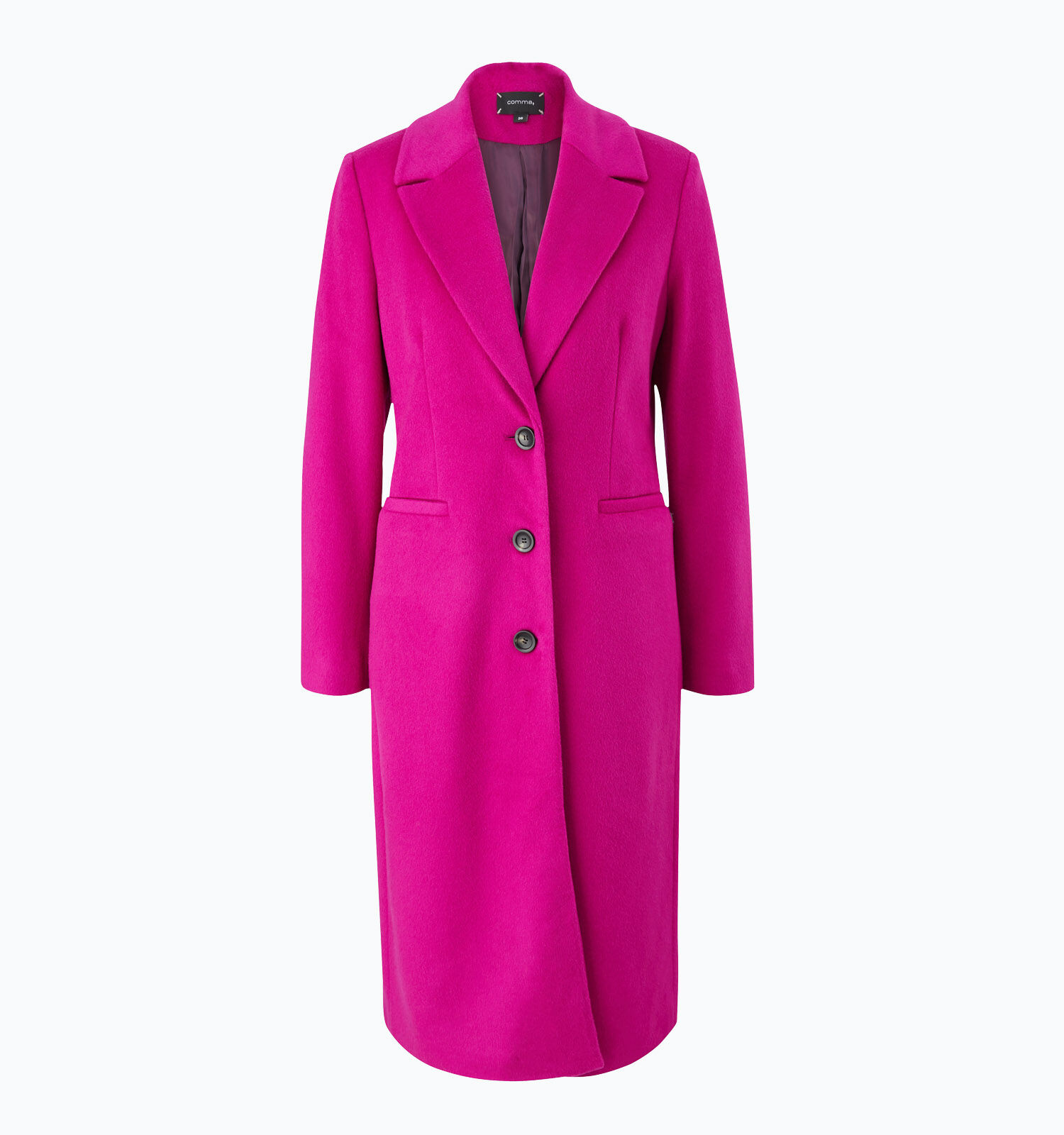 Manteau long rose fushia best sale