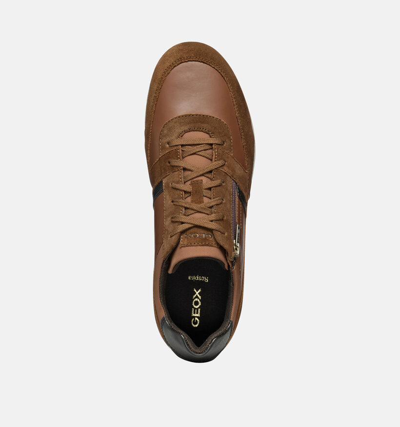 Geox Renan Bruine Veterschoenen voor heren (353842) - geschikt voor steunzolen