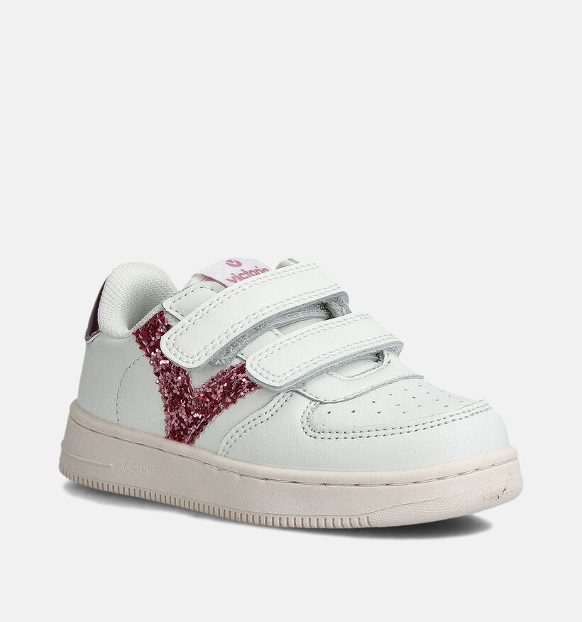 Victoria Witte/Roze Sneakers voor meisjes (363050) - geschikt voor steunzolen