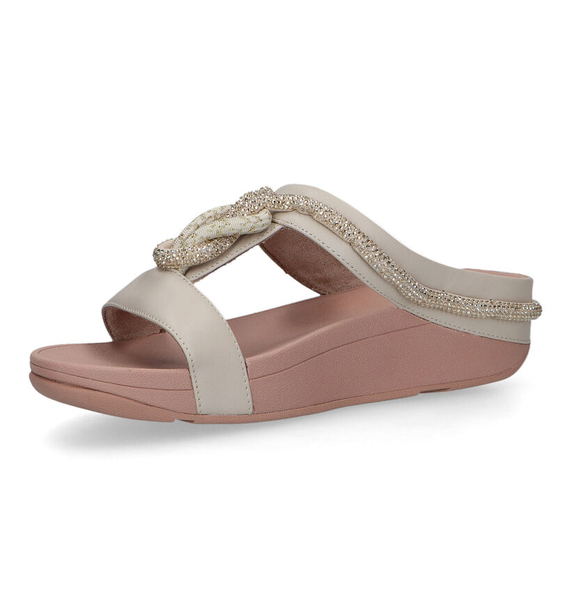 FitFlop Fino Crystal-Cord Beige Slippers voor dames (320479)