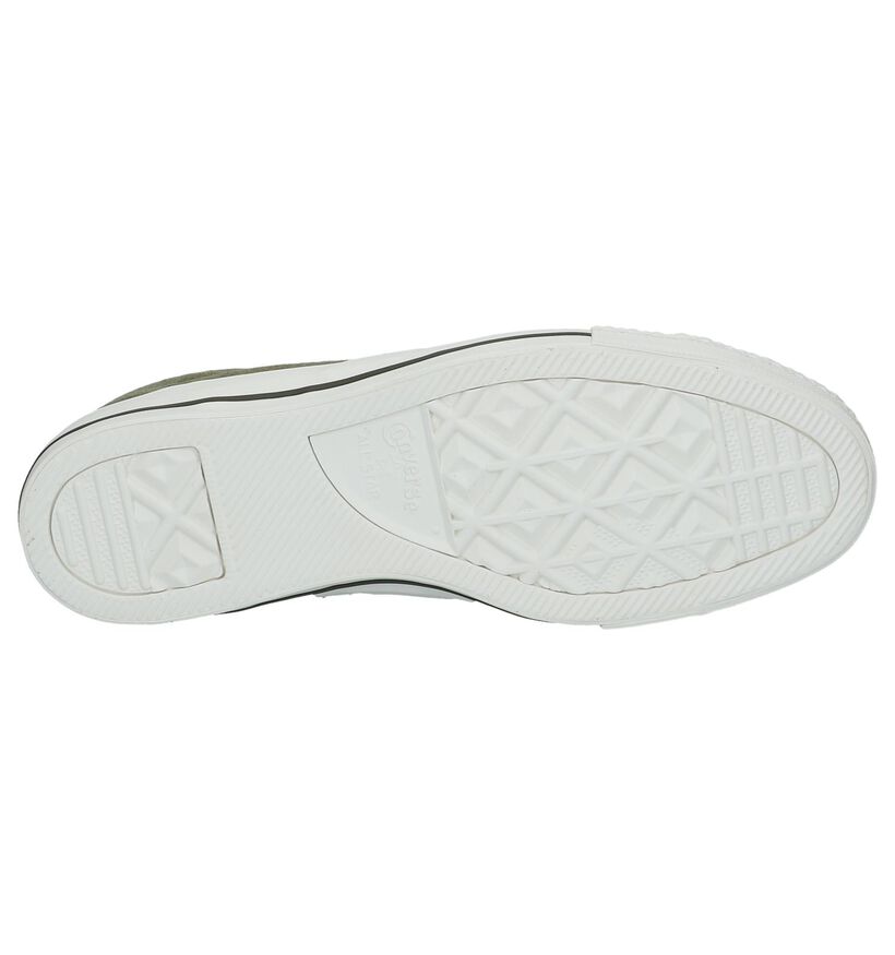 Converse Baskets basses en Vert kaki en daim (233489)