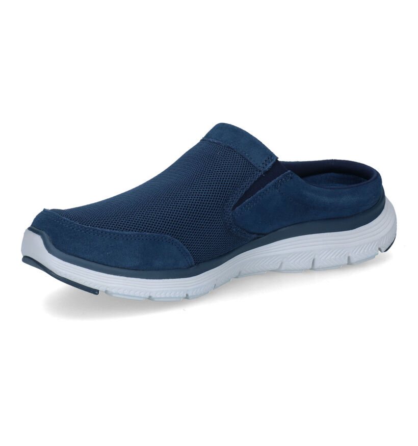 Skechers Flex Advantage Grijze Instappers in stof (305381)