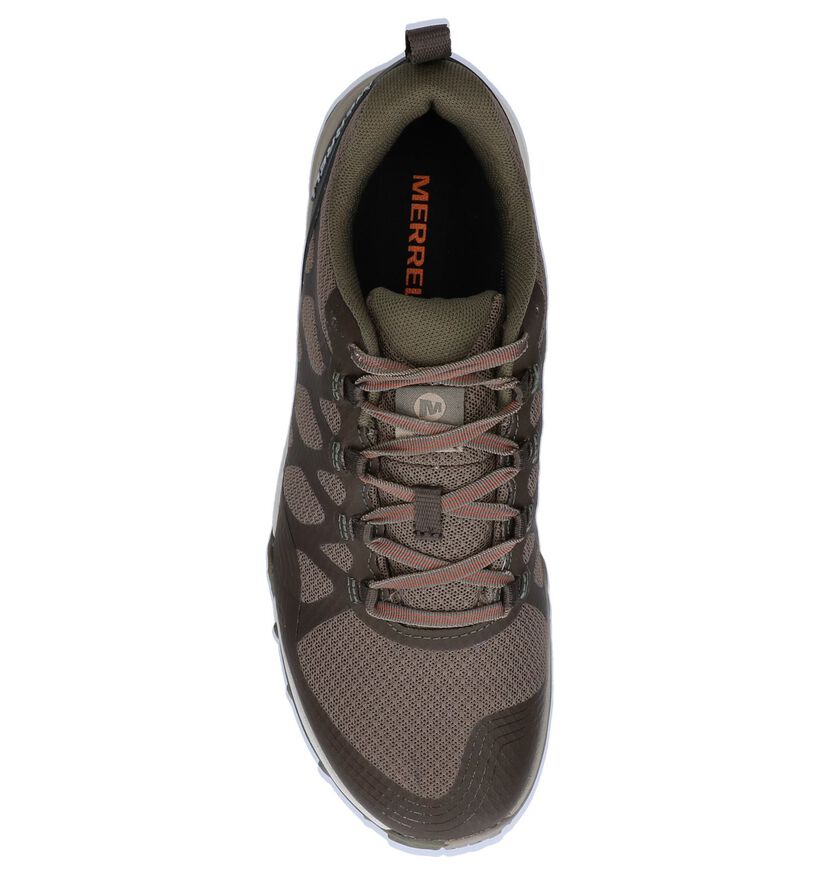 Merrell Chaussures de randonnée en Vert kaki en simili cuir (251103)