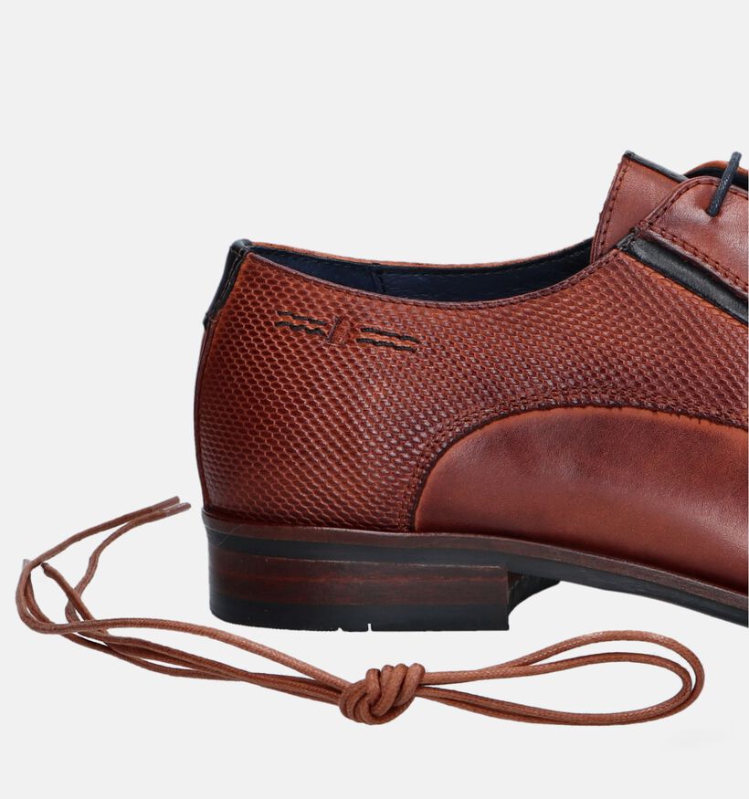 Berkelmans Cognac Gekledeschoenen voor heren (352747) - geschikt voor steunzolen