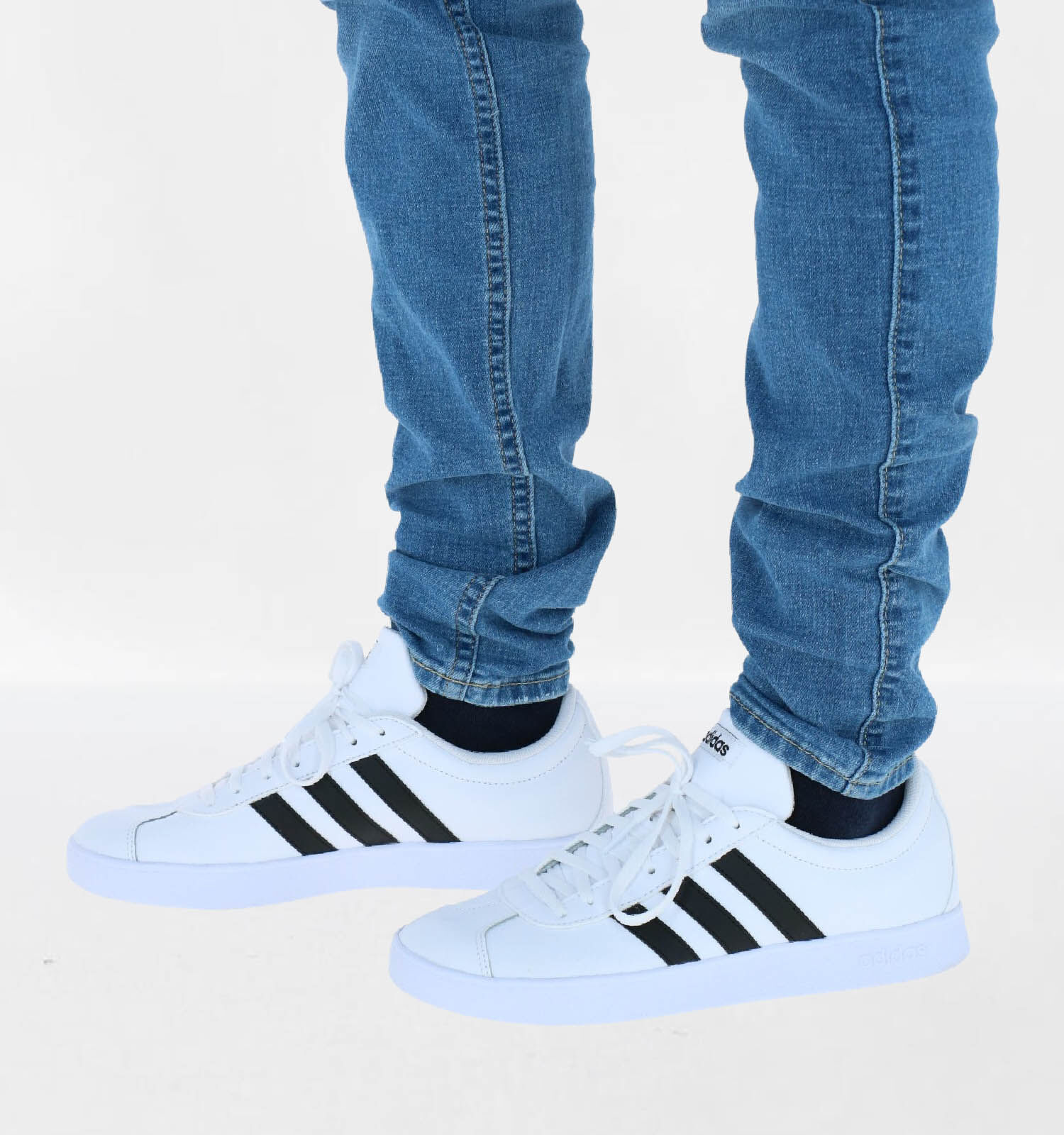 adidas VL Court 2.0 Witte Sneakers | Heren Sneakers | Online op TORFS.BE