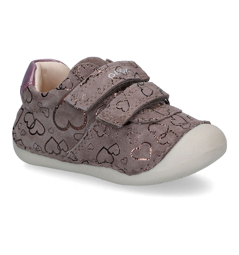 Geox Tutim Chausures pour bébé en Rose pour filles (317610) - pour semelles orthopédiques