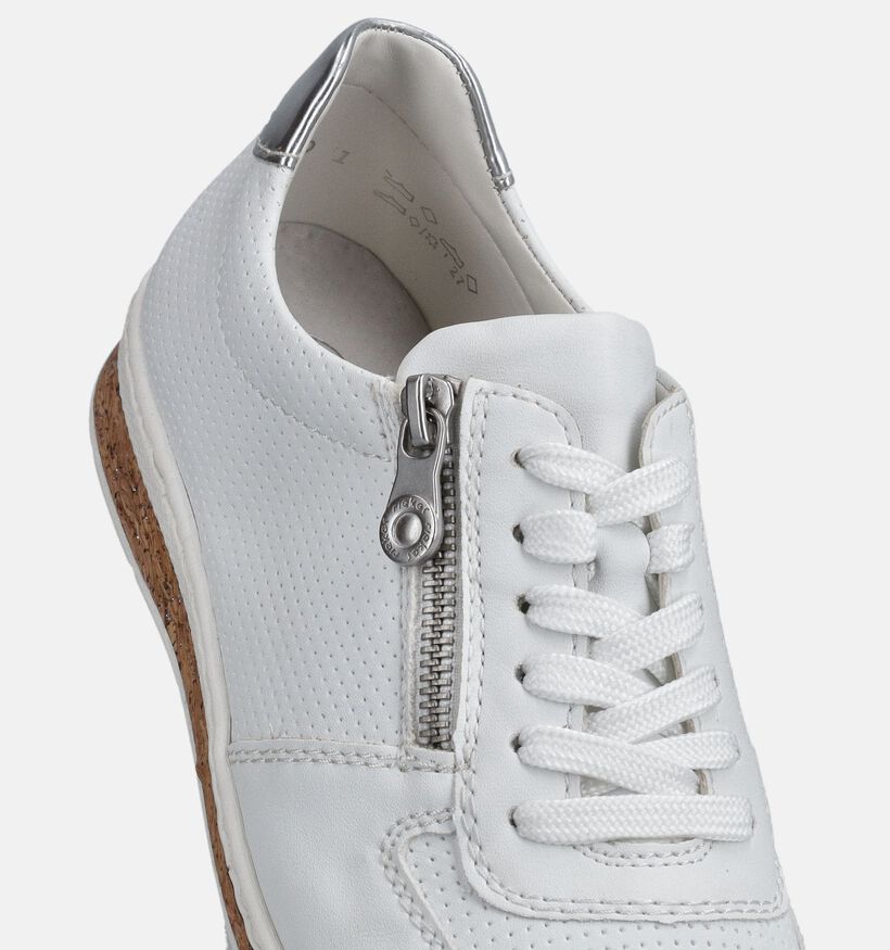 Rieker Witte Sneakers voor dames (367716) - geschikt voor steunzolen