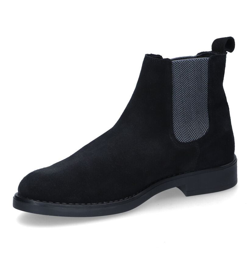 Bullboxer Bottines Chelsea en Noir pour hommes (313094) - pour semelles orthopédiques