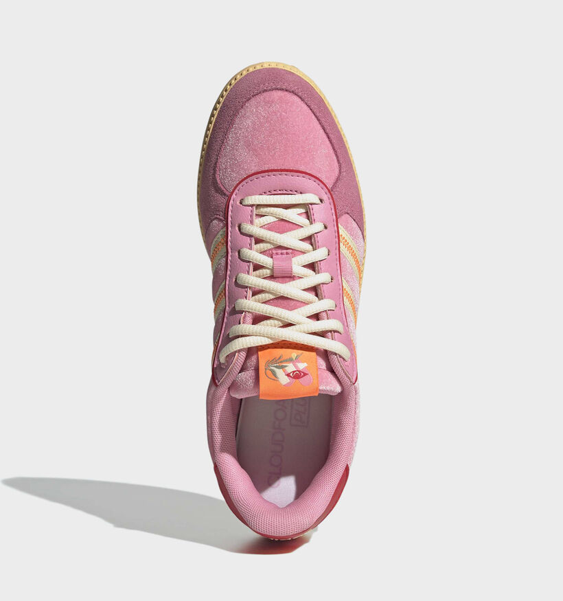 adidas Breaknet Sleek Baskets en Rose/Jaune pour femmes (366711)