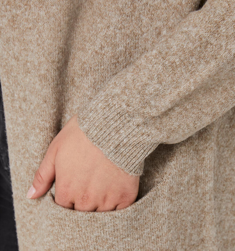 Vero Moda Doffy Cardigan knit long en Beige pour femmes (328972)