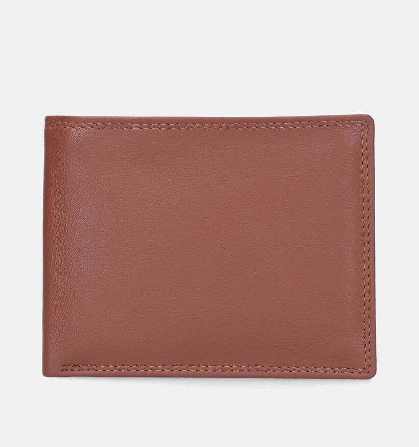 Euro-Leather Portefeuille en Cognac pour hommes (338202)