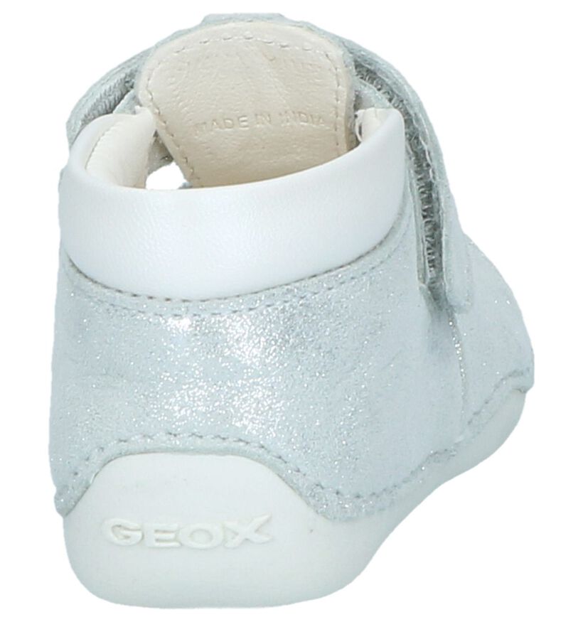 Geox Chaussons pour bébé en Argent en nubuck (237956)