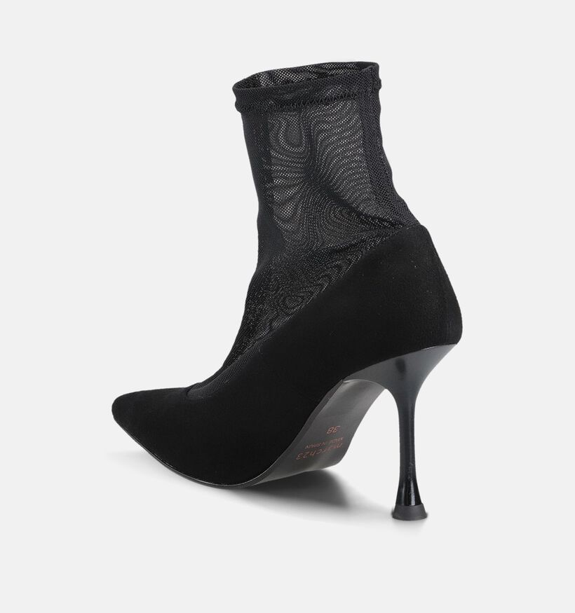 March23 Vasco Black Mesh Zwarte Pumps voor dames (364195)