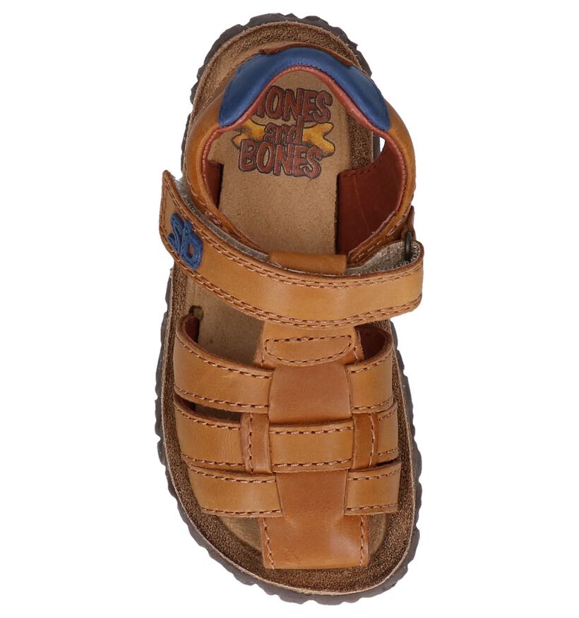 STONES and BONES Natan Blauwe Sandalen in leer (267296)
