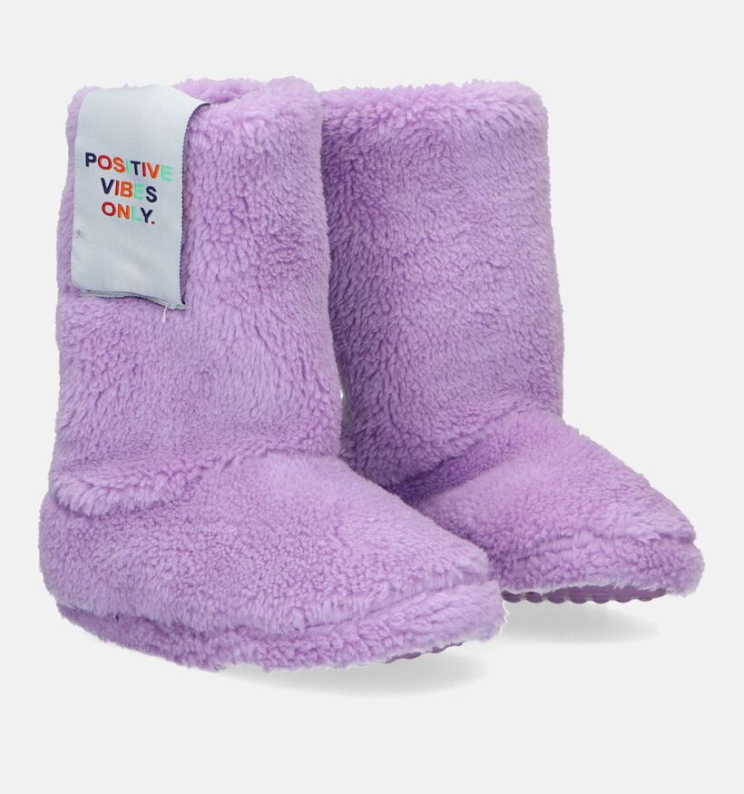 CEMI Pantoufles fermées en Violet clair (Lilas) pour filles (332245)