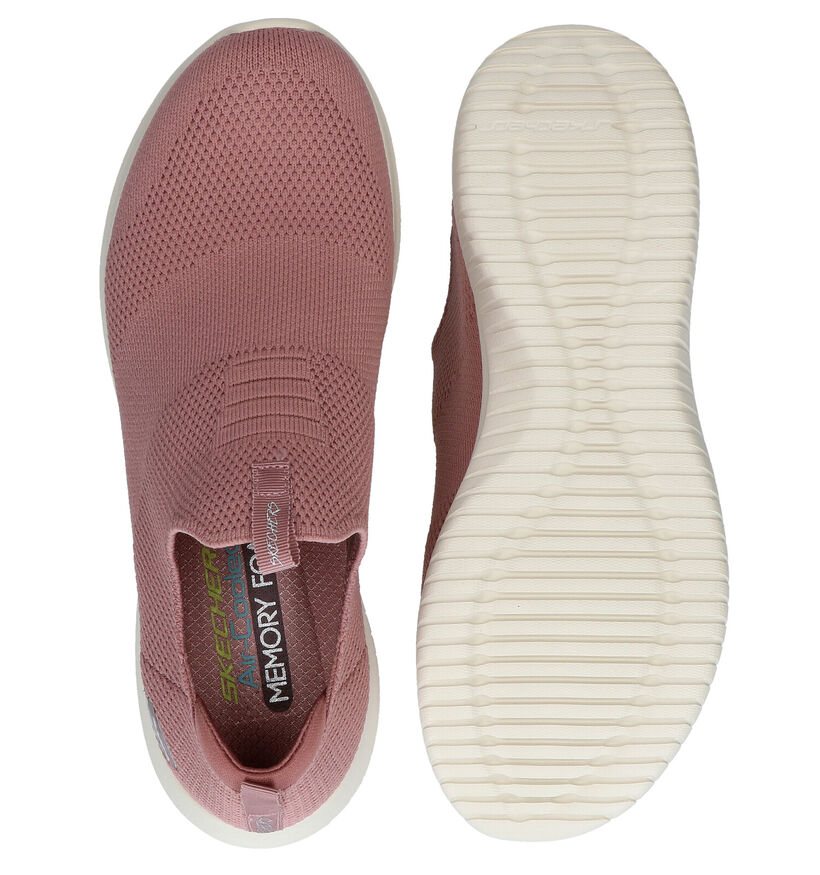 Skechers Ultra Flex First Take Zwarte Slip-on Sneakers voor dames (310629) - geschikt voor steunzolen