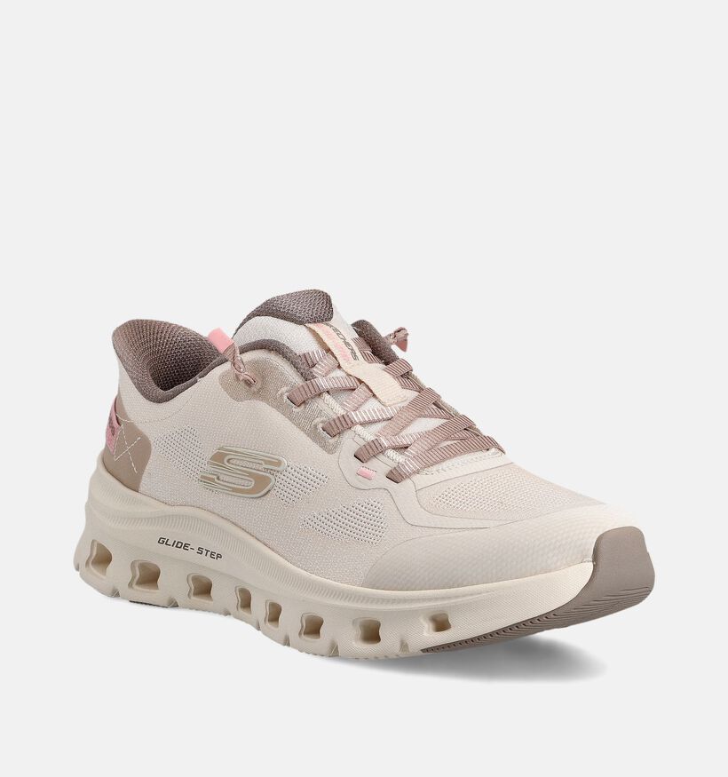 Skechers Glide-Step Pro Pure Motion Baskets en Ecru pour femmes (367466)