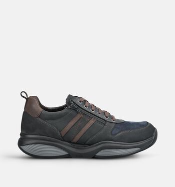 Xsensible Stretchwalker Low Sneakers Taupe/Blauw