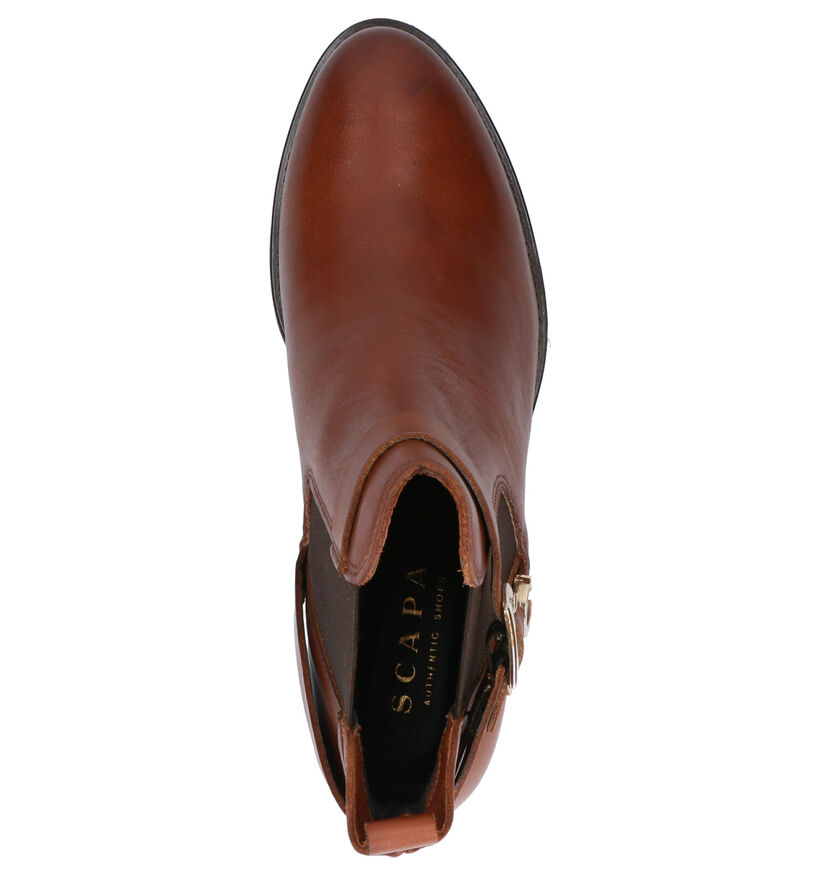 Scapa Cognac Boots in leer (259171)