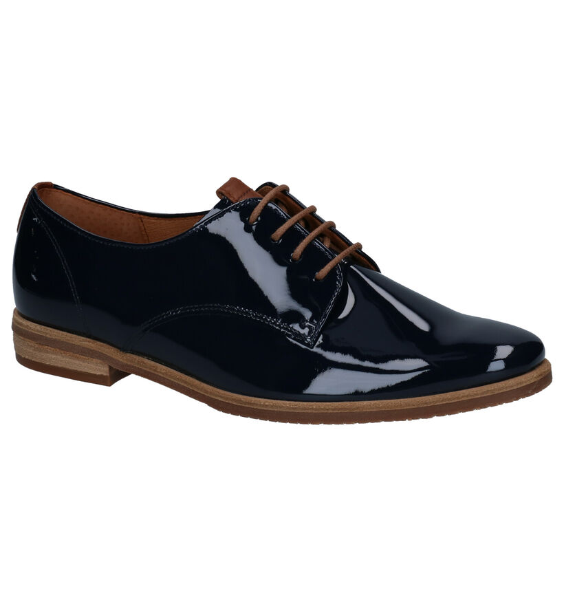 Gabor Chaussures à Lacets en Bleu en simili cuir (271682)