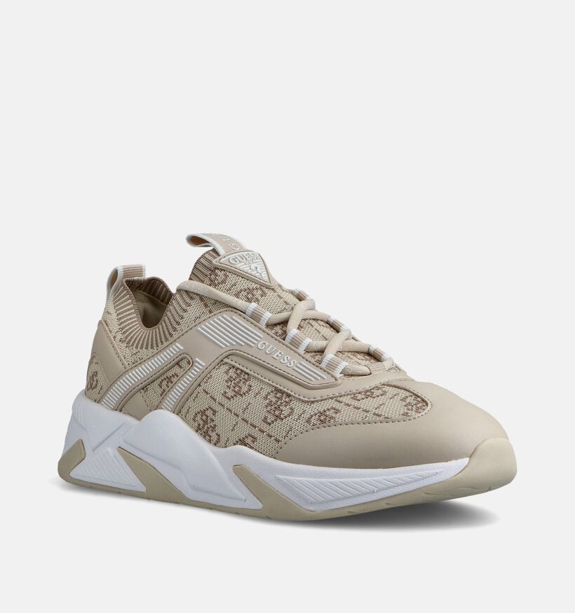 Guess Genga Baskets en Beige pour femmes (366545) - pour semelles orthop&eacute;diques