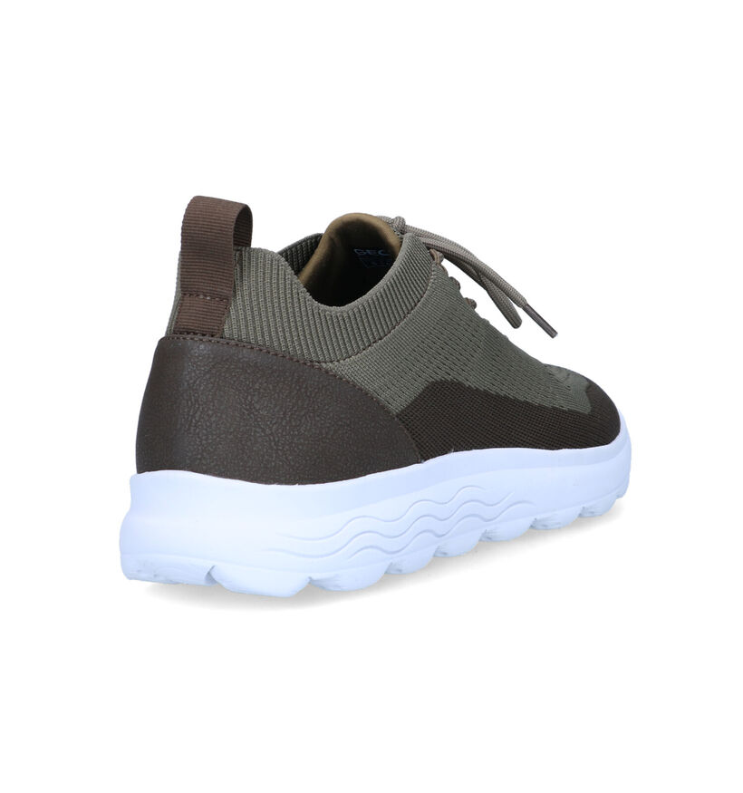 Geox Spherica Kaki Sneakers voor heren (326715) - geschikt voor steunzolen