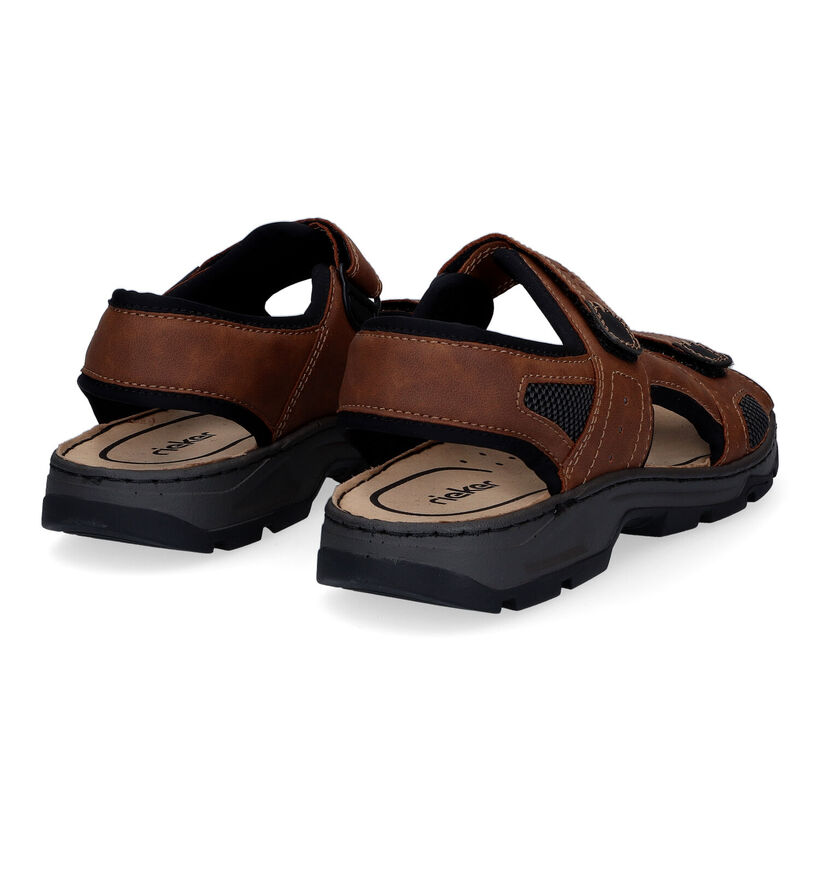 Rieker Sandales en Noir en simili cuir (308621)