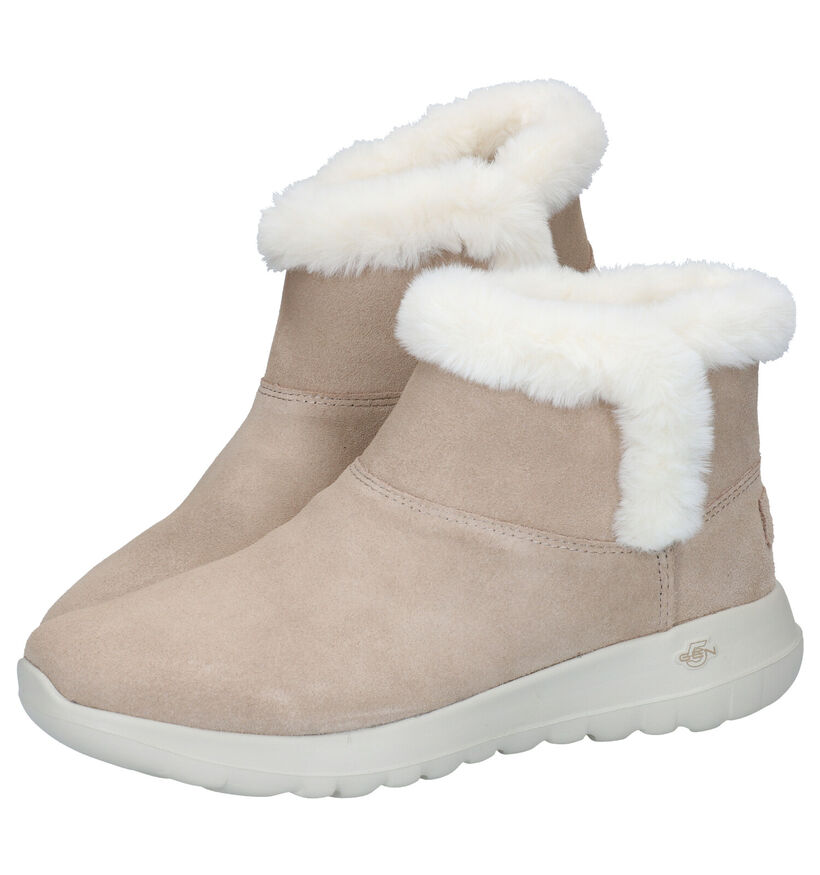 Skechers ON-THE-GO Bottines en Beige en nubuck (277910)